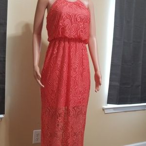 Coral dress